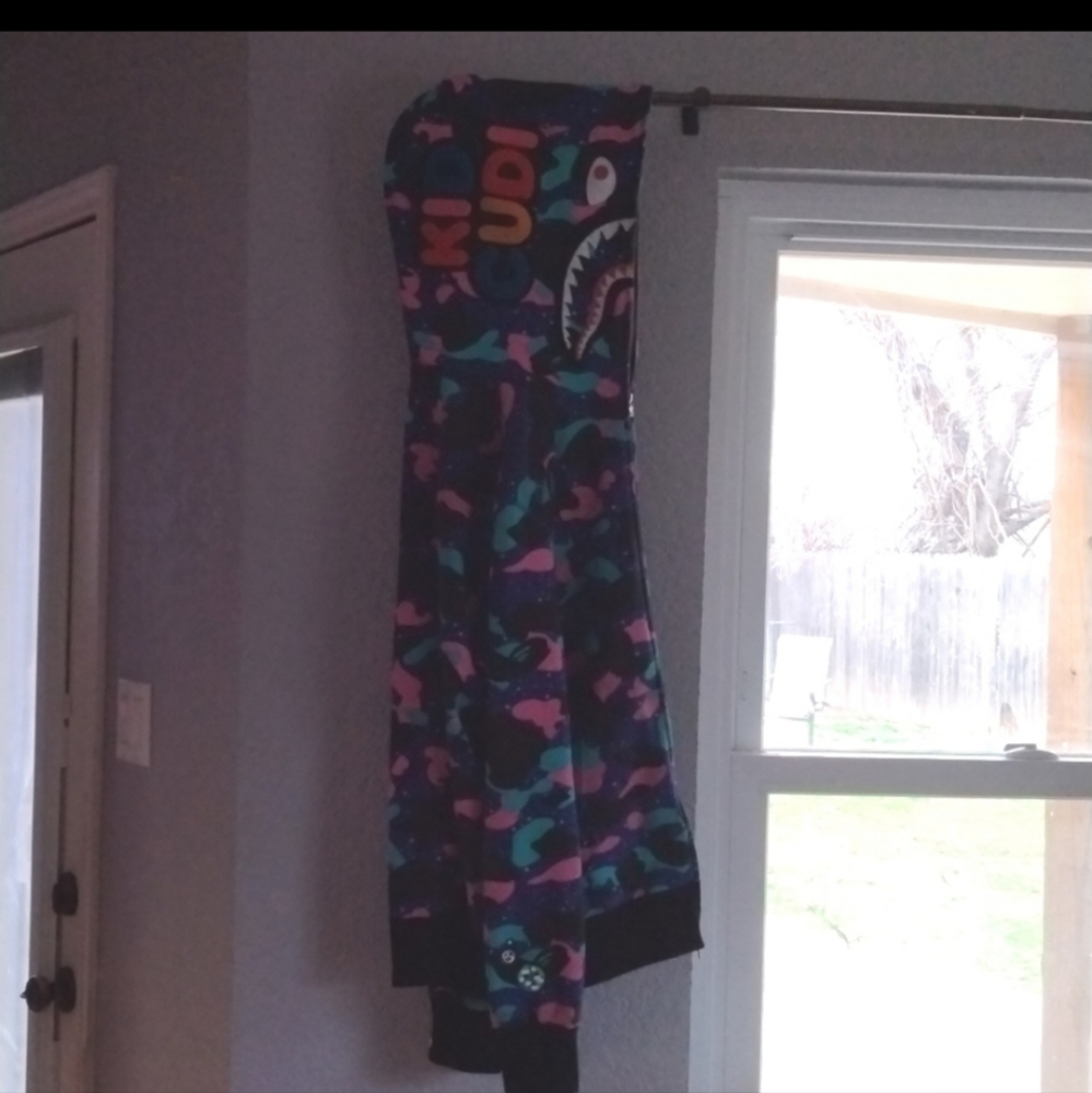 Bathing ape kid Cudi hoodie xl